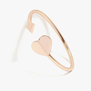 kate spade Heritage Metal Spade Flex Cuff Rose Gold